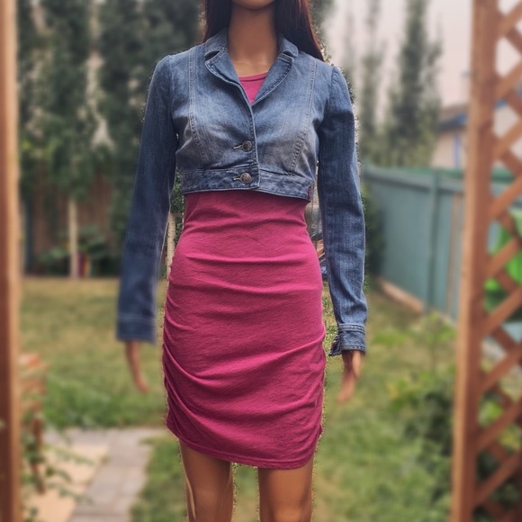 EDC (Espirit) cropped denim jacket - Picture 7 of 15